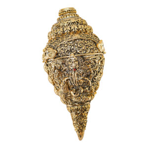 Antique Gold Divine Ganesh Shankh