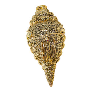 Antique Gold Divine Ram lalla Shankh