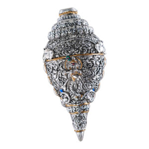 Antique Silver Divine Krishna Shankh