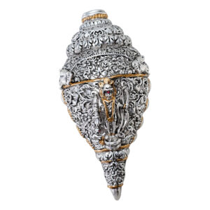Antique Silver Divine Ram lalla Shankh