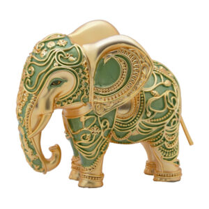 Aarya Majestic Decor Elephant Green