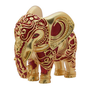 Aarya Majestic Decor Elephant Red