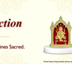 Two Tone Ganesha & Lamxi Ji With Om Bell