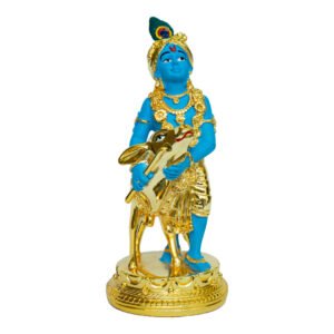 Colour Finish Krishna With Cow
