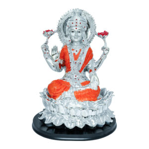Silver Jumbo Laxmi ji With Round Base
