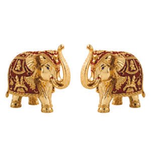 Royal Heritage Elephant - Gold Red