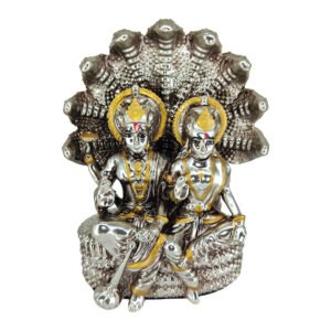 Silver Matte Antique Laxmi Narayan
